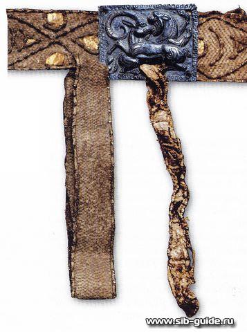 Франгмент пазырыкского пояса (Второй Пазырыкский курган)