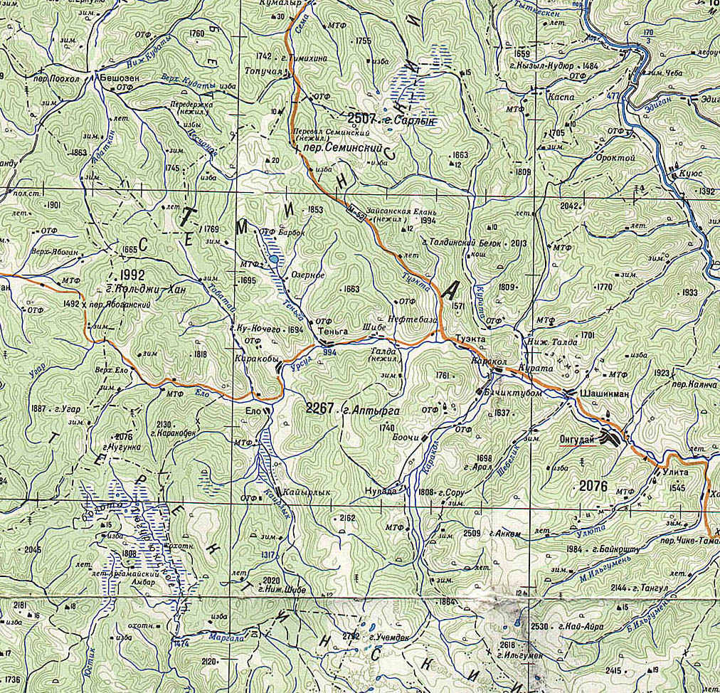 Спутниковые карты алтайского