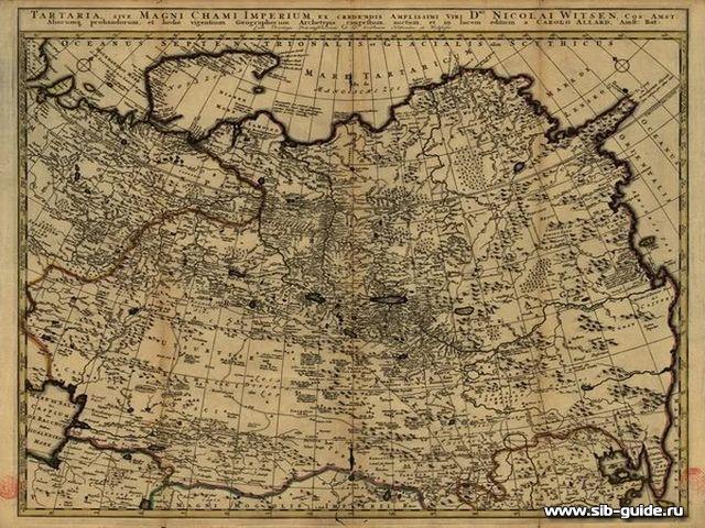 Древняя карта Сибири