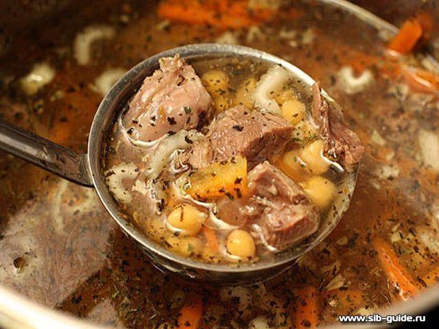 Алтайский суп кочо из баранины