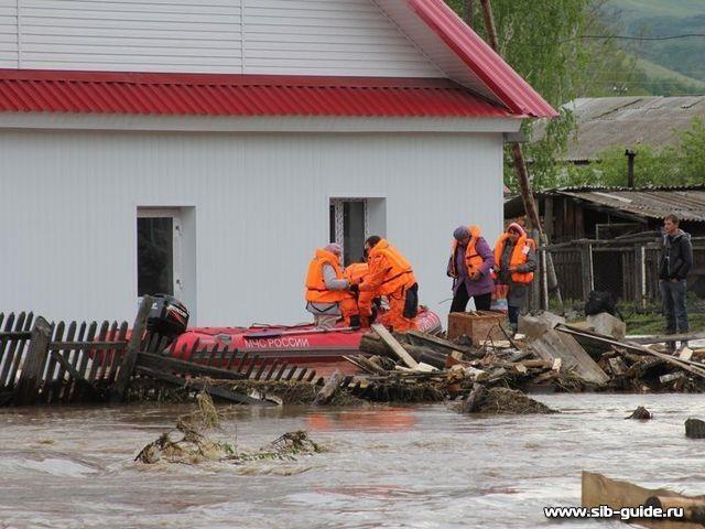 Наводнение в пригороде Барнаула
