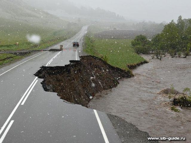 Последствия наводнения на Алтае
