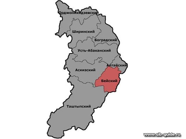 Карты районов республики хакасия