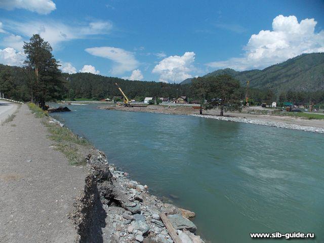 "Горный Алтай 2014": Строительство моста в Чемале